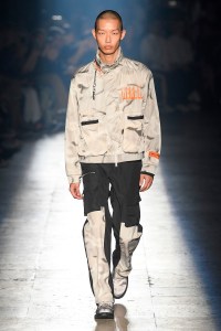 Model on the catwalk