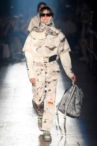Model on the catwalk