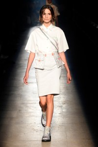 Model on the catwalk