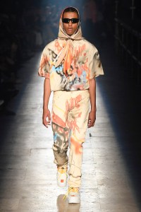 Model on the catwalk