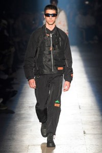 Model on the catwalk