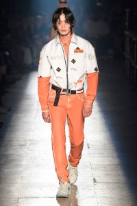 Model on the catwalk