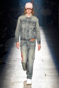 Model on the catwalk