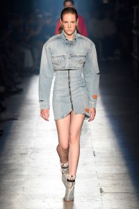 Model on the catwalk