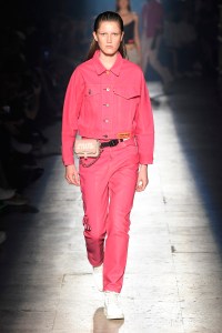 Model on the catwalk