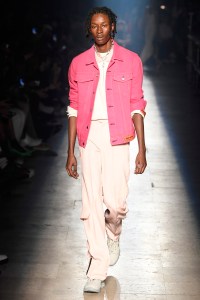 Model on the catwalk
