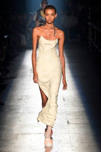 Model on the catwalk