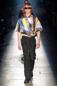 Model on the catwalk