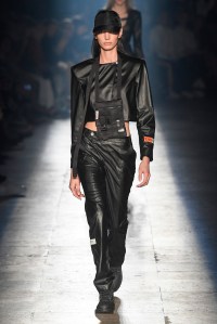 Model on the catwalk
