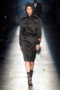 Model on the catwalk