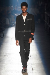 Model on the catwalk