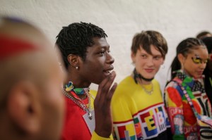 Backstage at Iceberg  Men's Spring 2020 photographed in London on 08 June 2019