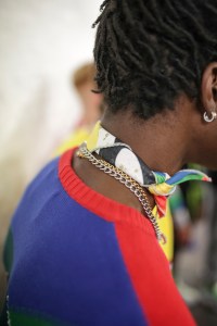 Backstage at Iceberg  Men's Spring 2020 photographed in London on 08 June 2019