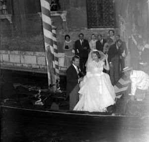 Princess Ira Von Furstenberg Marries Prince Alfonso Of Hohenlohe-langenburg In Venice. Seen Leaving The Church.Princess Ira Von Furstenberg Marries Prince Alfonso Of Hohenlohe-langenburg In Venice. Seen Leaving The Church.