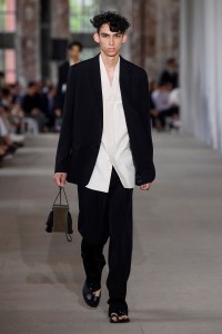 Model on the catwalk