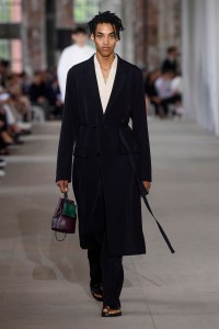 Model on the catwalk