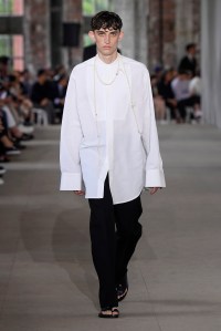 Model on the catwalk