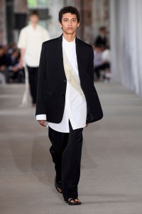 Model on the catwalk