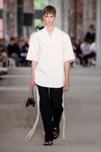 Model on the catwalk