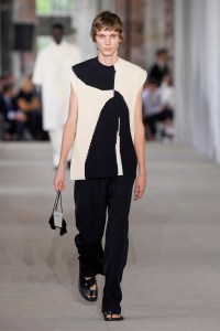 Model on the catwalk