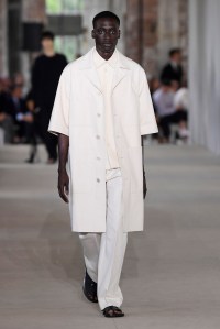 Model on the catwalk