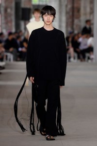 Model on the catwalk