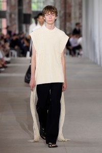 Model on the catwalk