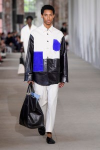 Model on the catwalk