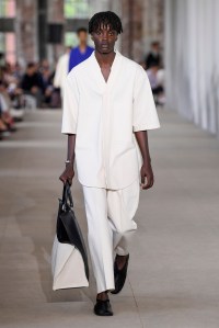 Model on the catwalk