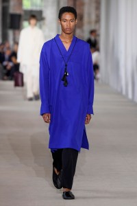 Model on the catwalk