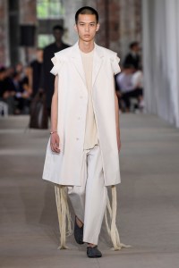 Model on the catwalk