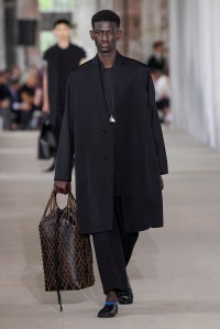 Model on the catwalk