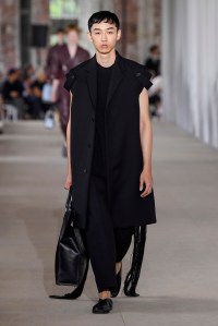 Model on the catwalk