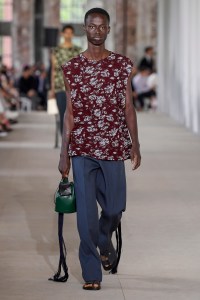 Model on the catwalk