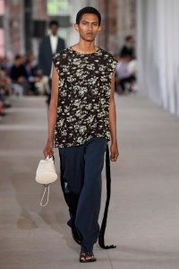 Model on the catwalk