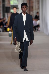 Model on the catwalk