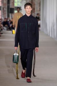 Model on the catwalk