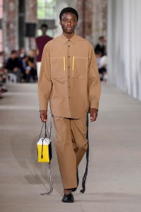 Model on the catwalk