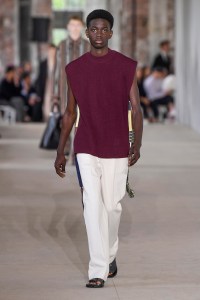 Model on the catwalk