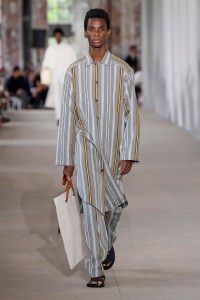 Model on the catwalk