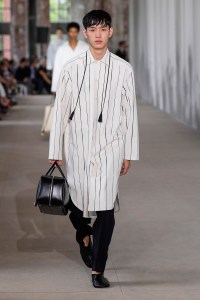 Model on the catwalk