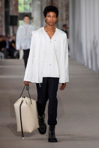 Model on the catwalk