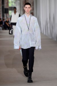 Model on the catwalk
