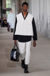 Model on the catwalk