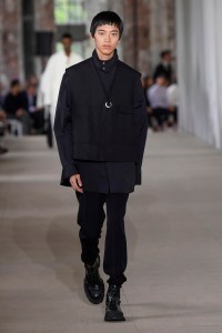 Model on the catwalk