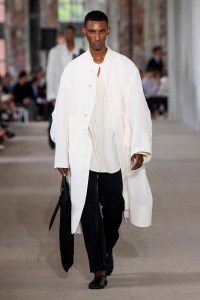 Model on the catwalk