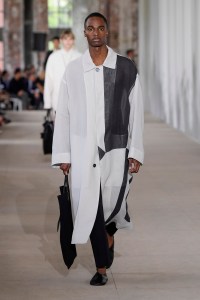 Model on the catwalk