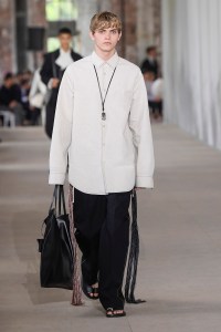 Model on the catwalk