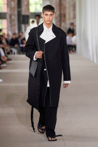 Model on the catwalk