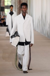 Model on the catwalk